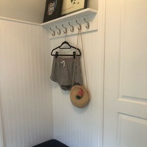 ATHLETA Bali Linen Shorts in Light Grey, Size 10